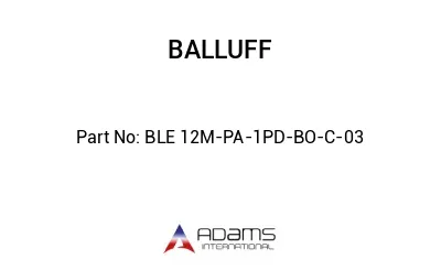 BLE 12M-PA-1PD-BO-C-03									