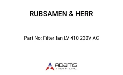 Filter fan LV 410 230V AC